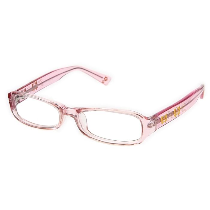 Pinke Mädchenbrille - transparente Optik