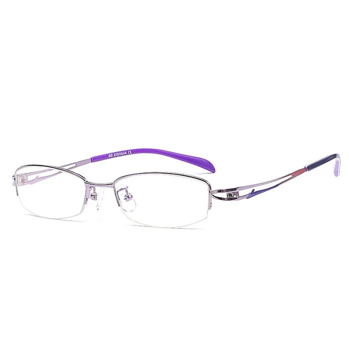 Damen Halbrandbrille mit schlichter Front