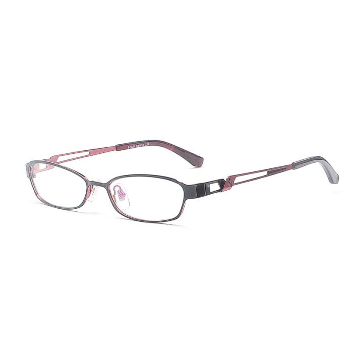 Trendige Vollrandbrille in Schwarz & Rot