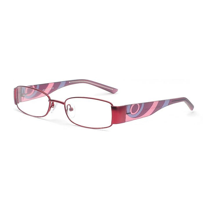  Damenbrille im kräftigen Rotton