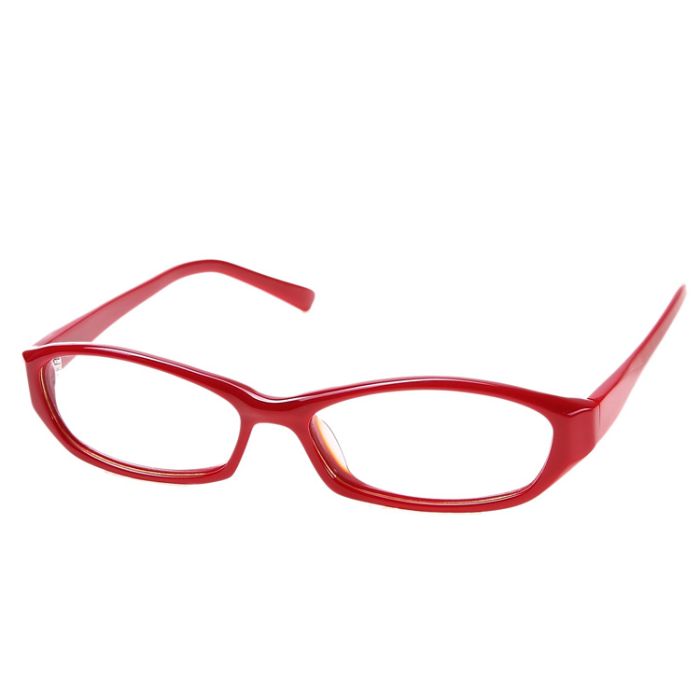 Damen Retro Brille - toller Rot Ton