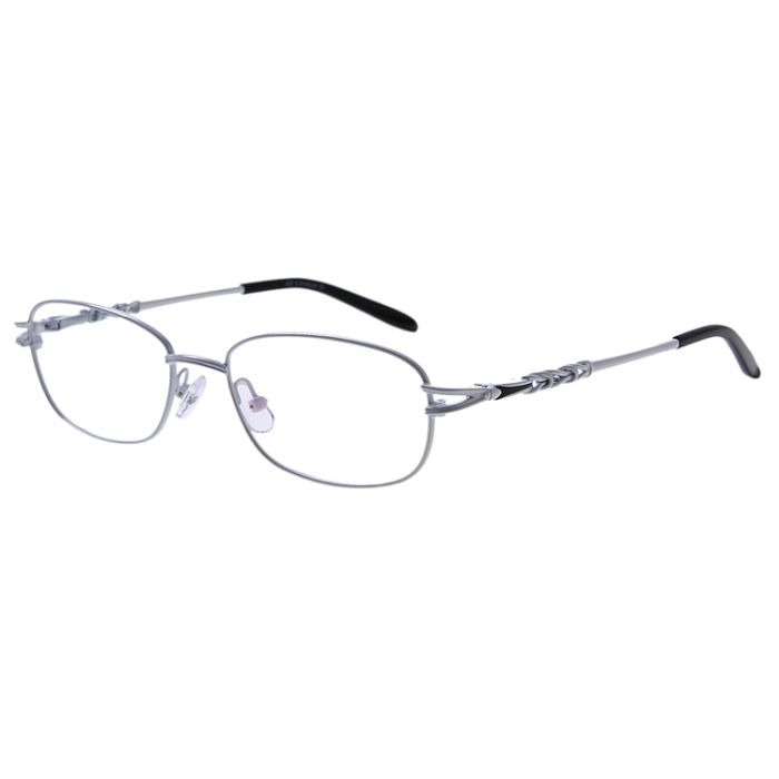 Weiße Damen-Gleitsichbrille aus Metall - Vollrand 