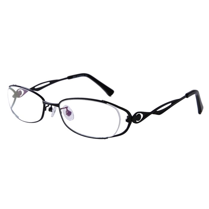 Gleitsichtbrille aus Metall in Schwarz - Vollrand 